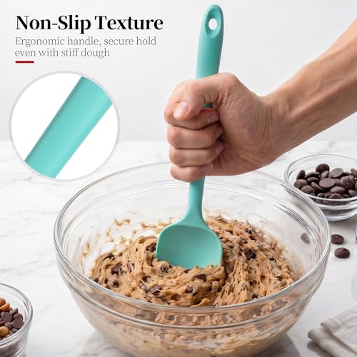 600ºF Heat Resistant Silicone Spoon Spatula for Cooking