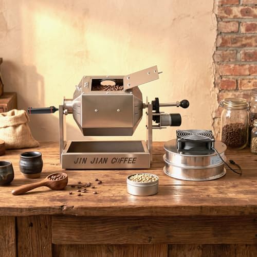 3.8L Drum Coffee Roaster Stainless Steel w