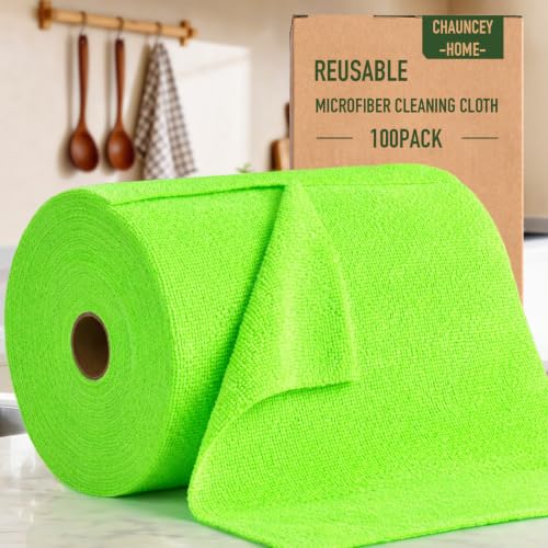 Microfiber Cleaning Cloth Roll (100 Count)