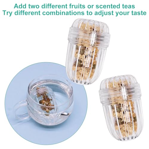 2Pcs Upgraded Fruit Infuser Insert for Wide Mouth Water Bottles (2 Count)