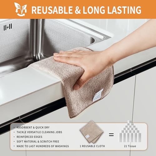Microfiber Cleaning Cloths (12 Count)