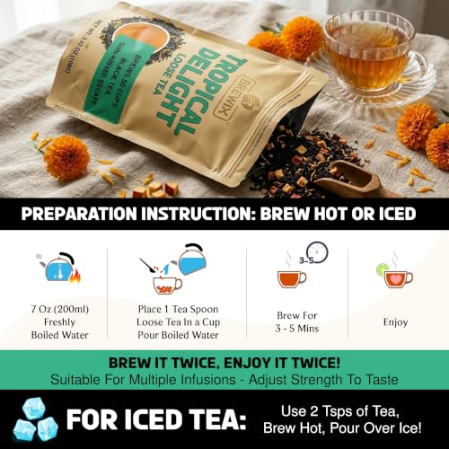 Tropical Delight Fruity Loose Tea (3.53 Ounce)