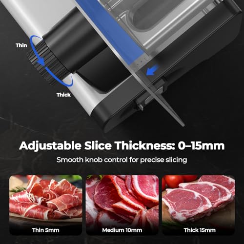 Meat Slicer Two 8.7” Stainless Steel Blades