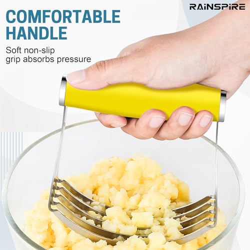 Large Pastry Cutter For Baking Durable Pastry Blender Dough Cutter Yellow