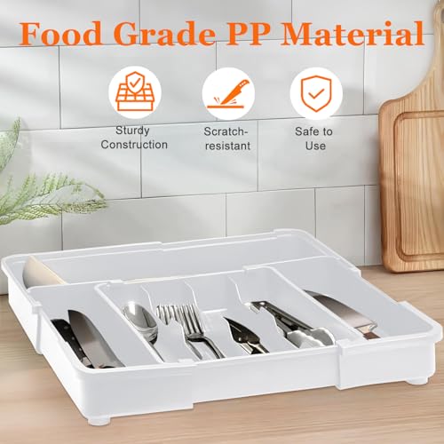 Adjustable Silverware Drawer Organizer