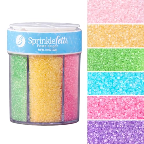 Pastel Colored Sugar 6 Cell Set (6.45 Ounce)