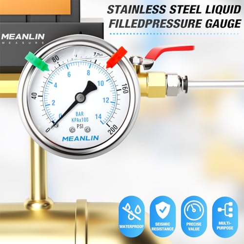 0~200Psi Liquid Filled Pressure Gauge 1