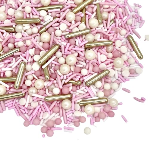 Sprinkles Edible Cake and Cupcake Sprinkles with Assorted Shapes and Sizes for Parties (4 Ounce)