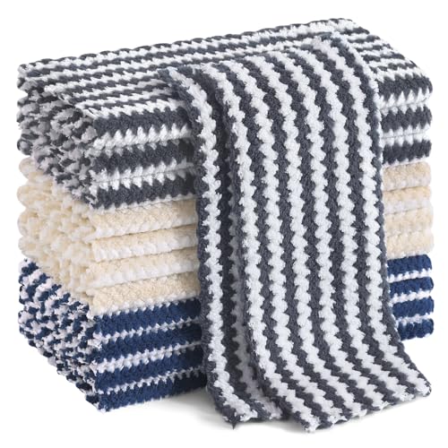 12 Pack Coral Velvet Dish Cloths (12 Count)