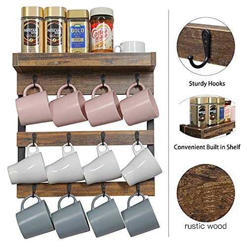 Coffee Mug Rack Wall Mounted