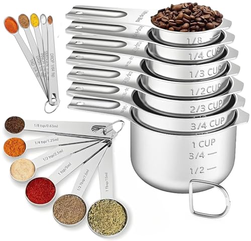 18PCS Measuring Cups and Spoons Set (18 Count)