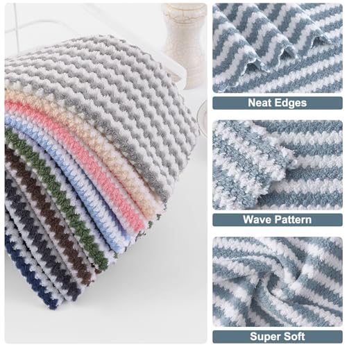 18 Pack Coral Velvet Dish Cloths (18 Count)