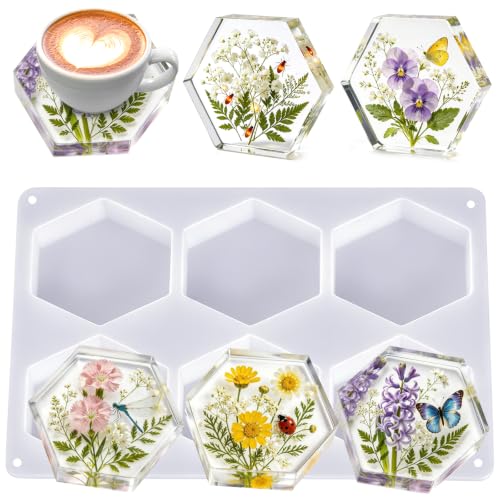 Deep Coaster Resin Molds Silicone