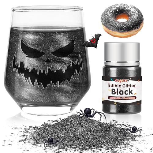 Edible Black Glitter