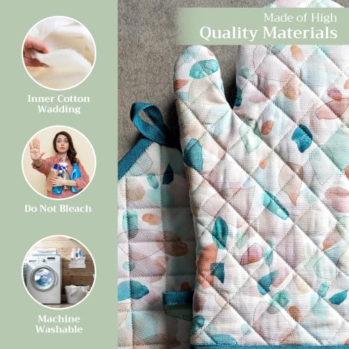 100% Cotton Oven Mitt & Pot Holder Set (2 Count)