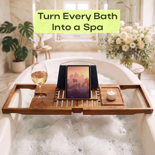 Premium Foldable Bathtub Tray Caddy