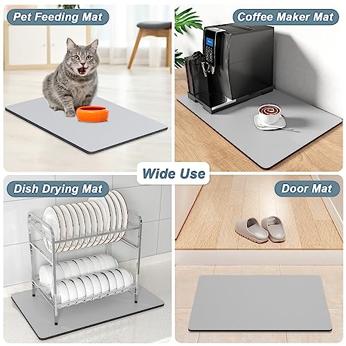 Coffee Mat 16" x 24" Coffee Bar Mats for Espresso Machine Station Accessories and Organizer