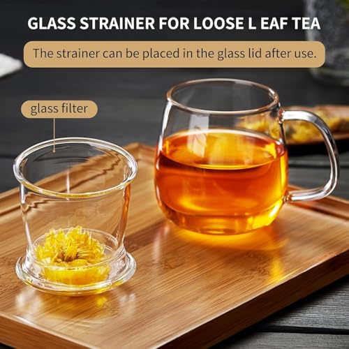 Large Glass Tea Cup