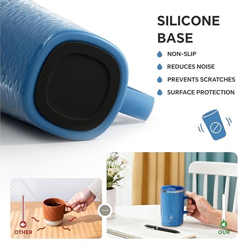 16 oz Insulated Coffee Mug with Lid and Handle