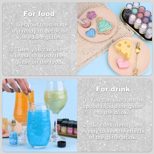 Silver Edible Glitter