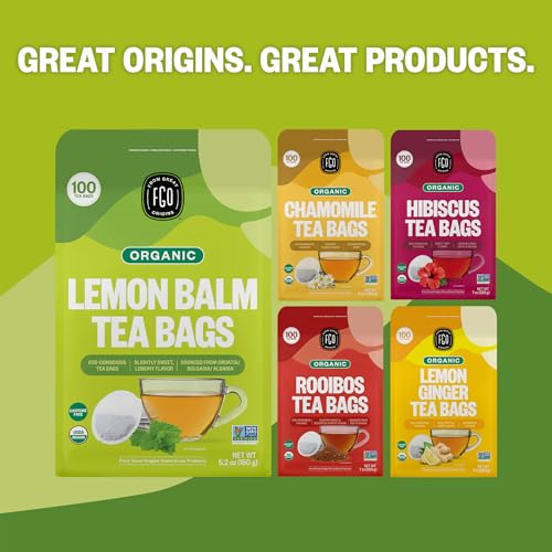 Organic Lemon Balm Tea (100 Count)