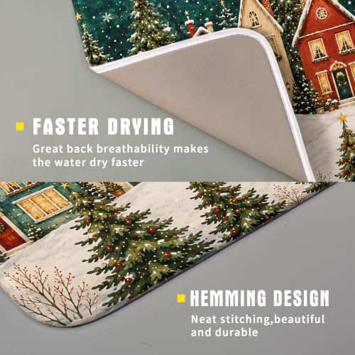Christmas Dish Drying Mat