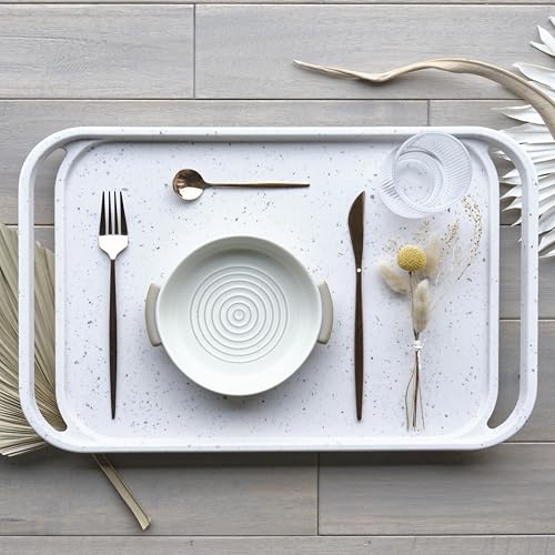 Waterproof Melamine Serving Tray with Handles