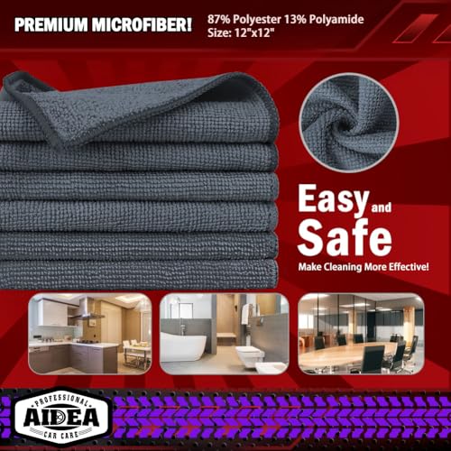 Microfiber Cleaning Cloth Grey 150PK (150 Count)