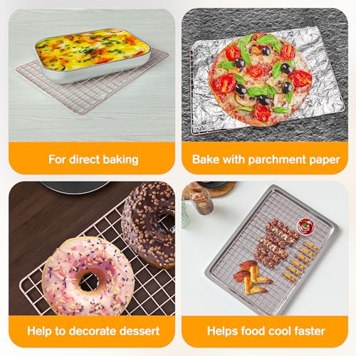 2 Pack Cooling Racks for Cooking and Baking