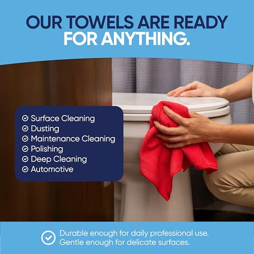 12" x 12" Microfiber Cleaning Cloths (50 Count)