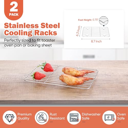 2 PCS Cooling Rack for Baking & Cooking