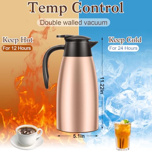 2 PCS 68 OZ Thermal Coffee Carafe (2 Count)