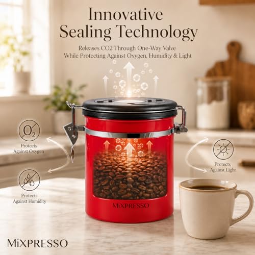 Red Coffee Canister