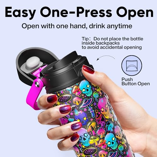 Insulated Water Bottle with Straw