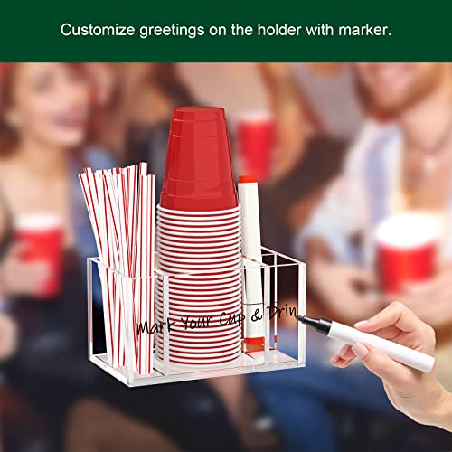 Cup Holder with Slot Mark Your Cup