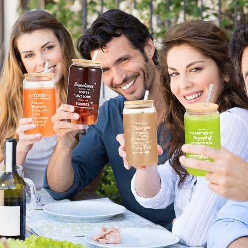 6 Pack Employee Appreciation Gifts Glass Cups (6 Count)