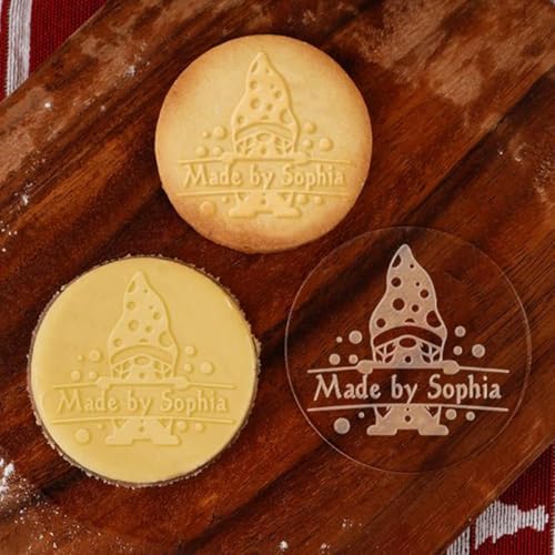 2025 Personalized Christmas Cookie Stamp Unique 3D Embossed Design Fun Tool for Baking Art