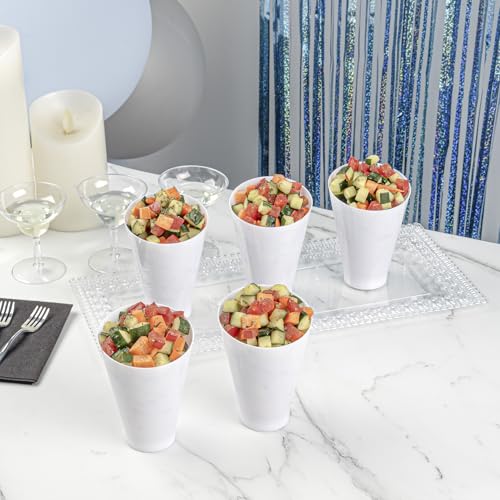 7 Ounce Plastic Glasses 100 Round Incline Shooter Cups (100 Count)
