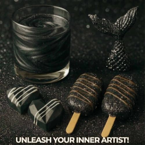 Bulk 20g Black Edible Glitter for Drinks