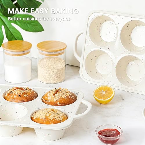 Jumbo Muffin Pan with Metal Reinforced Frame