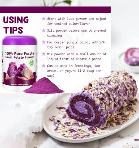 24oz Pure Purple Sweet Potato Powder (24 Ounce)