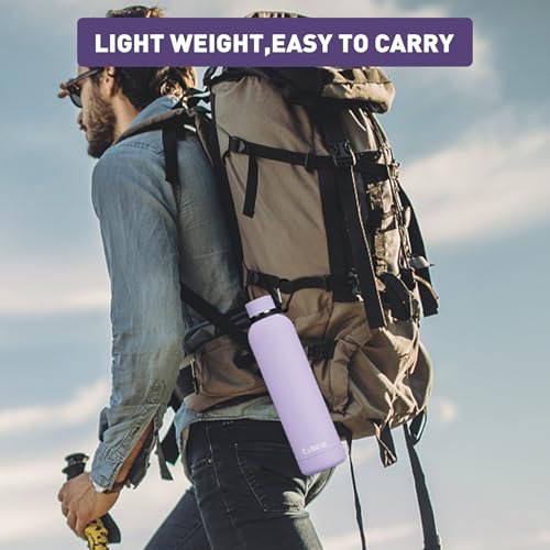 Slim Insulated Water Bottles for Travel 32oz with Clip