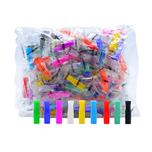 Silicone Straw Tips for Stainless Steel (100 Count)