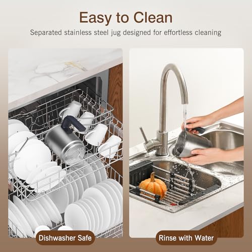 Milk Frother 4 in 1 Electric Milk Steamer