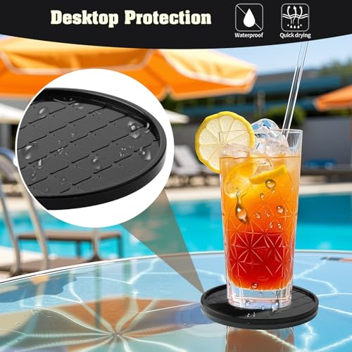 Coasters Drink Coasters Set of 8 with Holder (8 Count)
