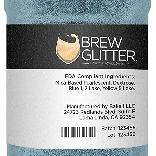 Teal BREW GLITTER Edible Glitter For Drinks