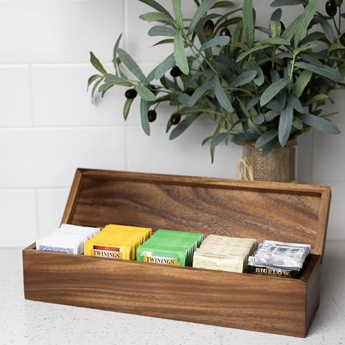 Large 5 Compartment Tea Box