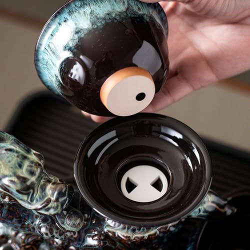 Chinese Gongfu Tea Set Ceramic Teapot with Infuser