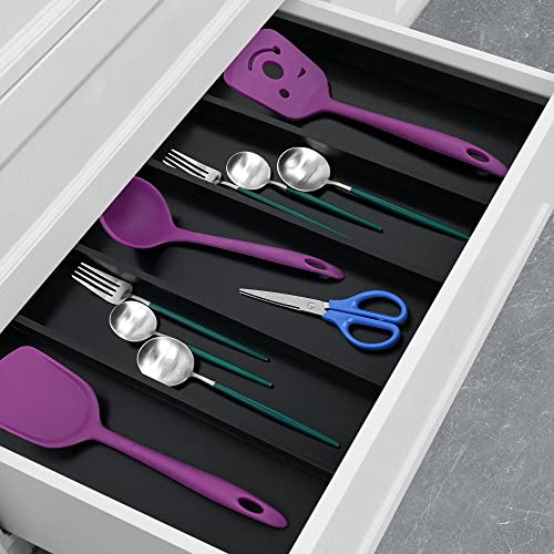 Bamboo Drawer Organizer Kitchen Utensils