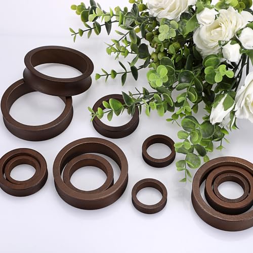 Pack of 12 Wooden Sphere Holder Display Stand for Crystal Sport Ball (12 Count)